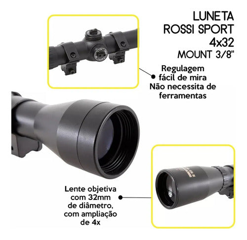 Luneta Rossi 4x32 11mm